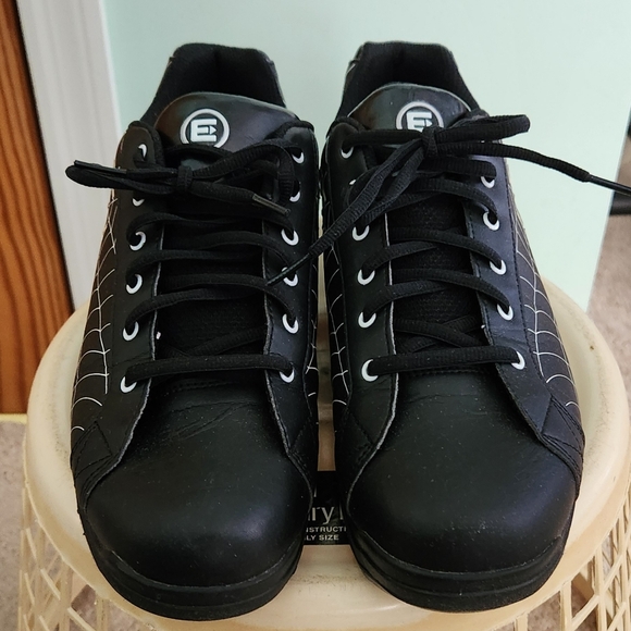 Etonic Black Widow Spider Web Bowling Shoes men's size 9.5 black - Picture 5 of 10